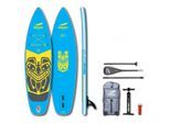Indiana - 8'6 Kids Pack with 2-Piece Fiberglass Paddle - SUP-Set Gr 261,5 x 66 x 10,2 cm blau/gelb