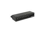 DeLOCK Keystone Desktop Patch Panel 12 Port black