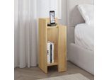 Elos Modern Bedside Table Left Module - Oak / Oak - Oak / Oak - Decortie