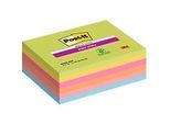 Post-it Super Sticky Haftnotizen 203 x 153 mm Farbig Sortiert Packung mit 6 Blöcken à 45 Blatt