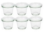 WECK Einmachglas »80 ml 6 Stk Weck-Gläser 567«, (- tlg.)