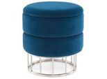 HOCKER Hocker in Blau mit Stauraum