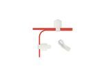 LABEL THE CABLE Cable Holder Wall Straps White (50-Pack)