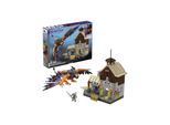 Mattel HDL28 - MEGA - The Witcher - Geralts Greifjagd Bauset mit LED-Lichtern, 1170 Teile