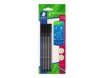 Staedtler Fineliner triplus black 4pcs Bc