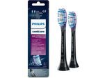 Philips Sonicare Aufsteckbürsten HX9052/33 Premium Gum Care, besonders weiche Borsten, schwarz