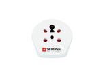 SKross Country Travel Adapter India-Israel-Denmark to Europe