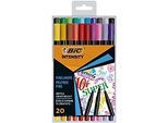 BIC Intensity Fineliner CEL1011728 0,8 mm Farbig Sortiert 20 Stück