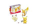 Mattel GYH06 - Mega - Pokèmon - Trio (Pichu, Pikachu, Raichu)