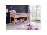 Relita - Halbhohes Spielbett ALEX Buche massiv natur lackiert