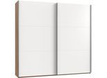 Schwebetürenschrank WIMEX "Level by fresh to go", weiß (plankeneichefarben, weiß), B:250cm H:236cm T:65cm, Schränke, Schwebetürenschrank