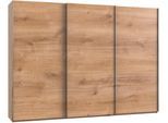Schwebetürenschrank WIMEX "Level by fresh to go", braun (plankeneichefarben), B:300cm H:216cm T:65cm, Schränke, Schwebetürenschrank