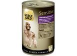 SELECT GOLD Nassfutter Hund Sensitive Adult Lamm mit Lachs und Kartoffel 24x400 g