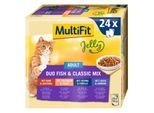 MultiFit Adult Jelly Duo Fish & Classic Mix Multipack 24x100 g