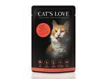 CAT'S LOVE Adult 12x85g Classic Rind pur mit Distelöl & Löwenzahn