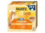 MultiFit Adult Sauce Chicken Mix Multipack 24x100 g