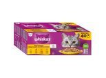 Whiskas Mega Pack 1+ Geflügel Auswahl in Gelee 40 x 85g