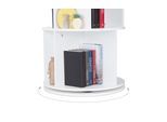 relaxdays Bücherregal »Bücherregal 138 x 50 cm, Weiss«