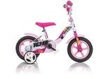 Kinderfahrrad DINO "Lernrad 10 Zoll" Gr. 16, weiß, Fahrräder, Kinder, 16cm, 10 Zoll (25,40cm), mit Stützrädern, Hupe und Schutzblechen