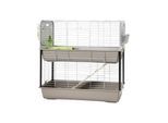 Savic Caesar 3 Double Knock Down Dwarf Rabbit Cage - Silver