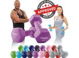 Miweba Sports Gymnastikhanteln 2er-Set NKH100, bodenschonend, 0,5-10 kg, Anti-Rutsch-Oberfläche (Pink, 2x 4,0 Kg)