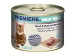 PREMIERE Meat Menu Adult Rind mit Pute & Shrimps 6x200 g