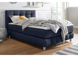 andas Boxspringbett »Salo XXL«, in Samtoptik oder Struktur, 6 Breiten in Überlänge 220cm, 4 Härtegrade