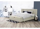 Places of Style Boxspringbett »Piazza«, mit Steppung und Kopfteil mit seitlichen Flügeln