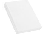 Spannbettlaken KUM "Frottee Spannbetttuch", weiss (weiß), L:200cm, Frottee, Obermaterial: 100% Polyester, Bettlaken, Spannbettlaken, Frottee Spannbetttuch