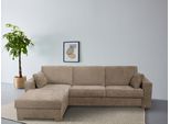 Home affaire Ecksofa Roma "L" Dauerschlaffunktion, mit Unterfederung, Matratzenhöhe 14cm, Liegemasse ca 163x198 cm, L-Form