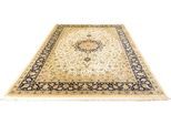 morgenland Orientteppich »Perser - Ghom - 297 x 194 cm - beige«, rechteckig, Wohnzimmer, Handgeknüpft, Einzelstück mit Zertifikat