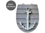 WENKO WC-Sitz »Rope mit Relief«, (1 St.), Thermoplast