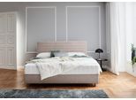 Stauraumbett "Josie", grau (taupe), B:183cm H:107cm L:212cm, ATLANTIC HOME COLLECTION, Betten, Stauraumbett, mit Taschen-Federkernmatratze und Bettkasten