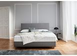 Stauraumbett "Josie", grau, B:183cm H:107cm L:212cm, ATLANTIC HOME COLLECTION, Betten, Stauraumbett, mit Taschen-Federkernmatratze und Bettkasten