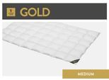 SPESSARTTRAUM Gänsedaunenbettdecke »Gold«, leicht, Füllung 100% Gänsedaunen, Bezug 100% Baumwolle, (1 St.), hergestellt in...