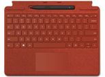 Microsoft Tastatur »Surface Pro Signature Keyboard 8X6-00025«, Tastatur mit Touchpad, Type Cover Ortler rot