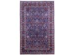 morgenland Wollteppich »Meymeh Durchgemustert Blu 305 x 201 cm«, rechteckig, Unikat mit Zertifikat