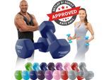Miweba Sports Gymnastikhanteln 2er-Set NKH100, bodenschonend, 0,5-10 kg, Anti-Rutsch-Oberfläche (Königsblau, 2x 8,0 Kg)