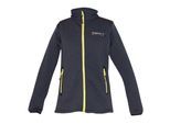 Fleecejacke DEPROC ACTIVE "Wohlfühljacke WAVERLEY WOMEN", Damen, Gr. 54 (XXL), grau (anthra), 96% Polyester; 4% Elastan, mit verstellbarem Klettverschluss, Jacken Fleecejacke, auch in Grossen Grössen erhältlich