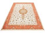 morgenland Orientteppich »Perser - Täbriz - Royal - 403 x 298 cm - beige«, rechteckig, Wohnzimmer, Handgeknüpft, Einzelstück mit Zertifikat