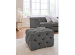 Guido Maria Kretschmer Home&Living Polsterhocker »Kalina«, mit klassischer Chesterfield-Knopfheftung, passend zur Serie "Kalina"