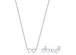 Elli - Kette Stecker Infinity Symbol Endlos 925 Silber Schmuck-Set Damen