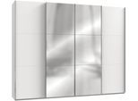 Schwebetürenschrank WIMEX "Level by fresh to go", weiß, B:350cm H:236cm T:65cm, Schränke, Schwebetürenschrank, mit Synchronöffnung