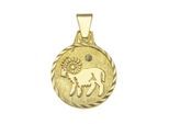 Kettenanhänger VIVANCE "333/- Gelbgold", gelb, Schmuckanhänger, Damen, one-size, Gold, 0,8 g, Kettenanhänger