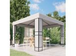 vidaXL Pavillon mit Doppeldach 3 x 3 m Weiß