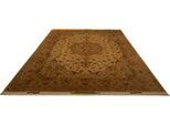 morgenland Orientteppich »Perser - Täbriz - Royal - 346 x 258 cm - gold«, rechteckig, Wohnzimmer, Handgeknüpft, Einzelstück mit Zertifikat