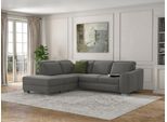 sit&more Ecksofa "Dundee L-Form" mit Federkern und Edelstahlfüssen, wahlweise mit Kopfteilverstellung