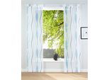 my home Schiebegardine »Dimona«, (2 St.), 2er-Set, Fertiggardine, inkl. Beschwerungsstange, Wellen