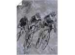Artland Wandbild »Fahrrad fahren im Regen«, Fahrräder, (1 St.), als Alubild, Outdoorbild, Leinwandbild, Poster in verschied. Grössen