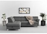 sit&more Ecksofa »Marano L-Form«, inklusive Kopfteilverstellung, wahlweise mit Bettfunktion, Bettkasten